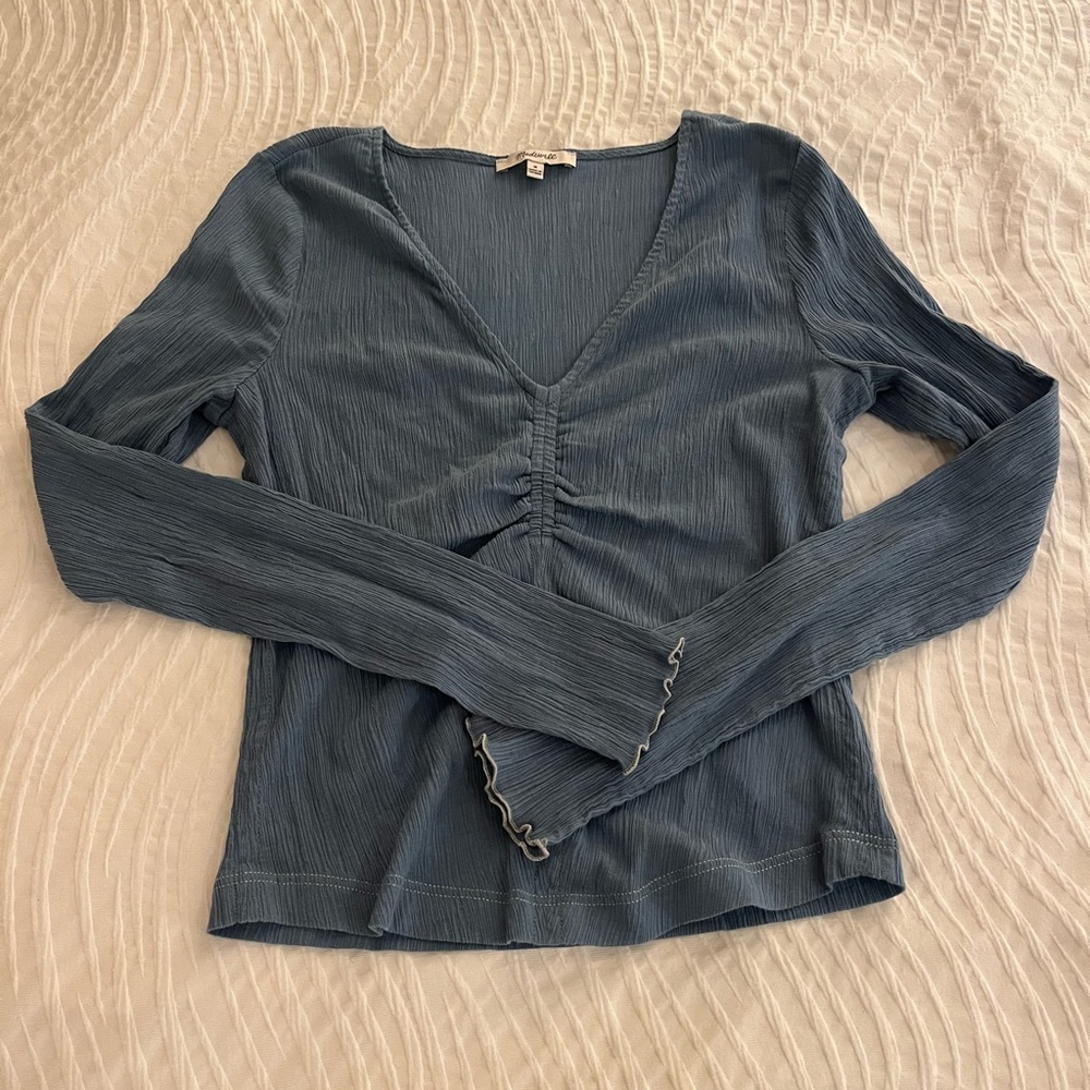 Madewell Longsleeve V Neck Blouse